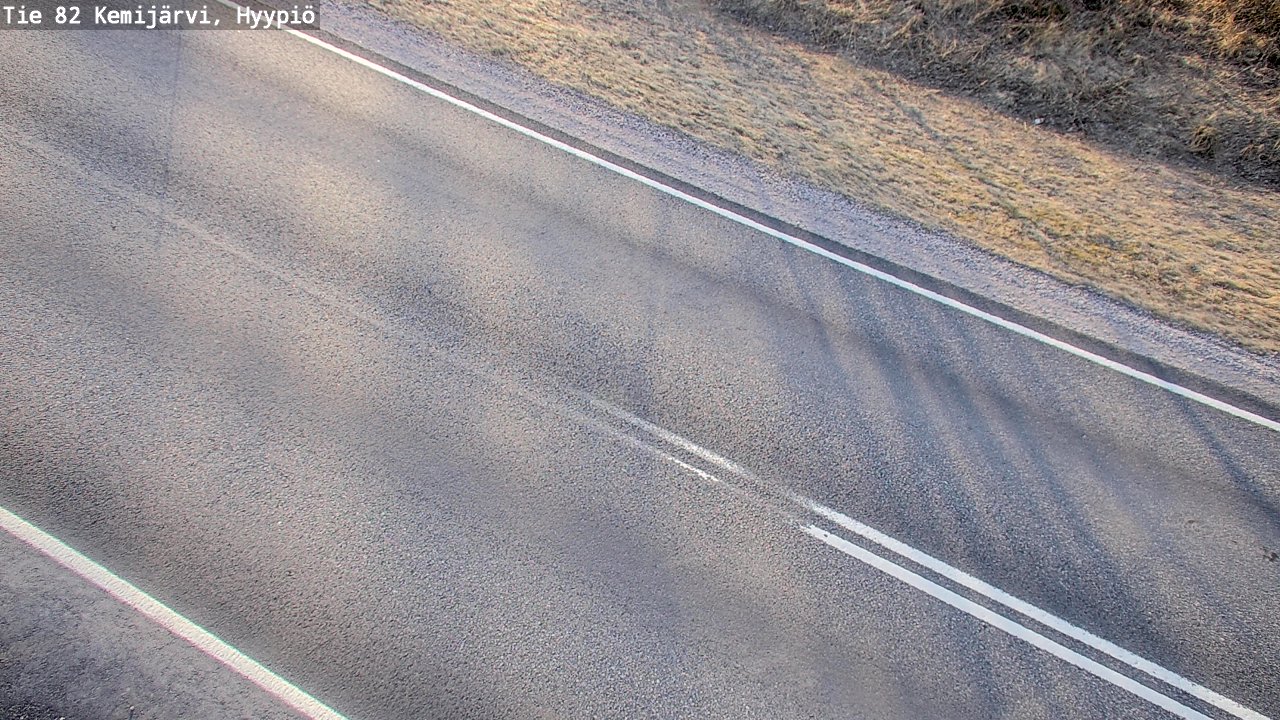 Weather Camera Image Väg 5 Kemi träsk, hyypiö, Kemijärvi, Lappi