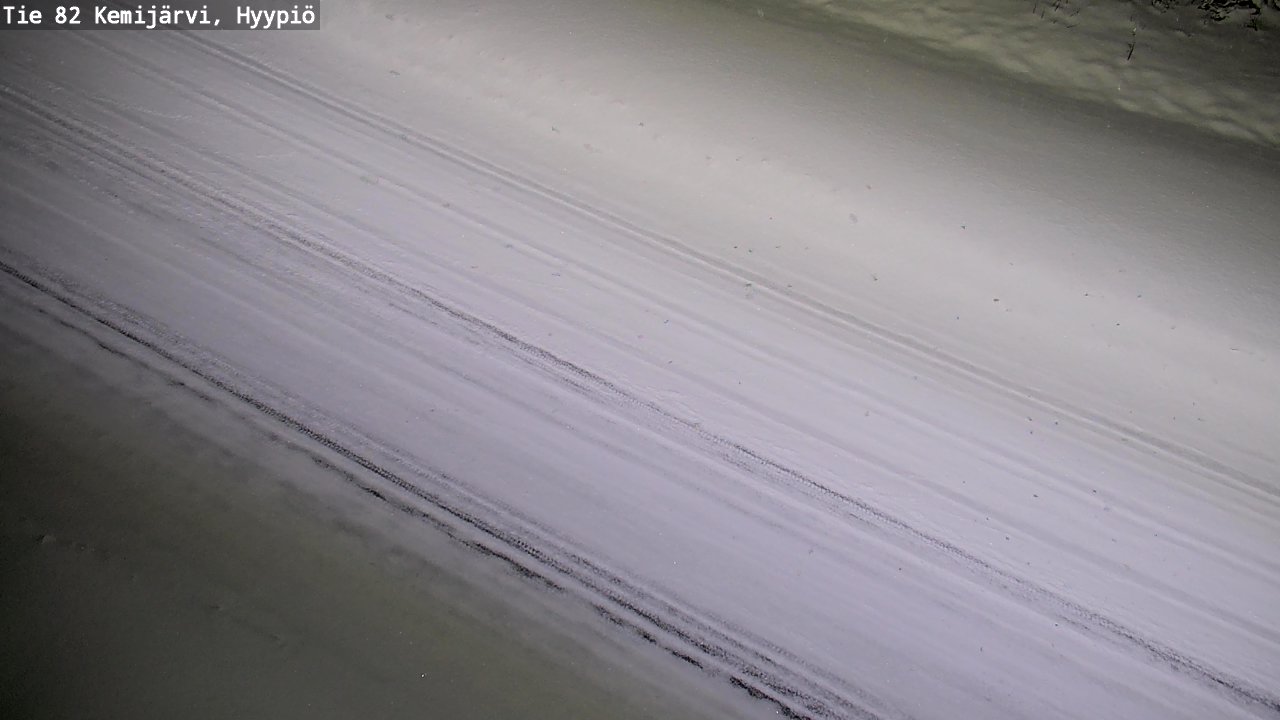 Weather Camera Image Väg 5 Kemi träsk, hyypiö, Kemijärvi, Lappi