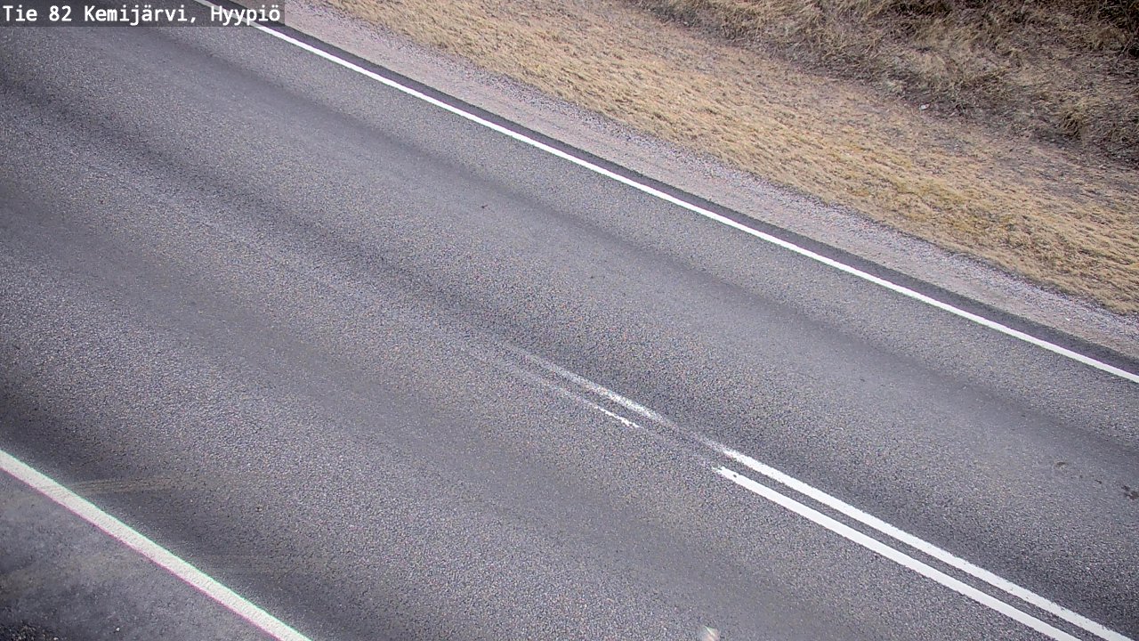 Weather Camera Image Road 82 Kemijärvi, Hyypiö, Kemijärvi, Lappi