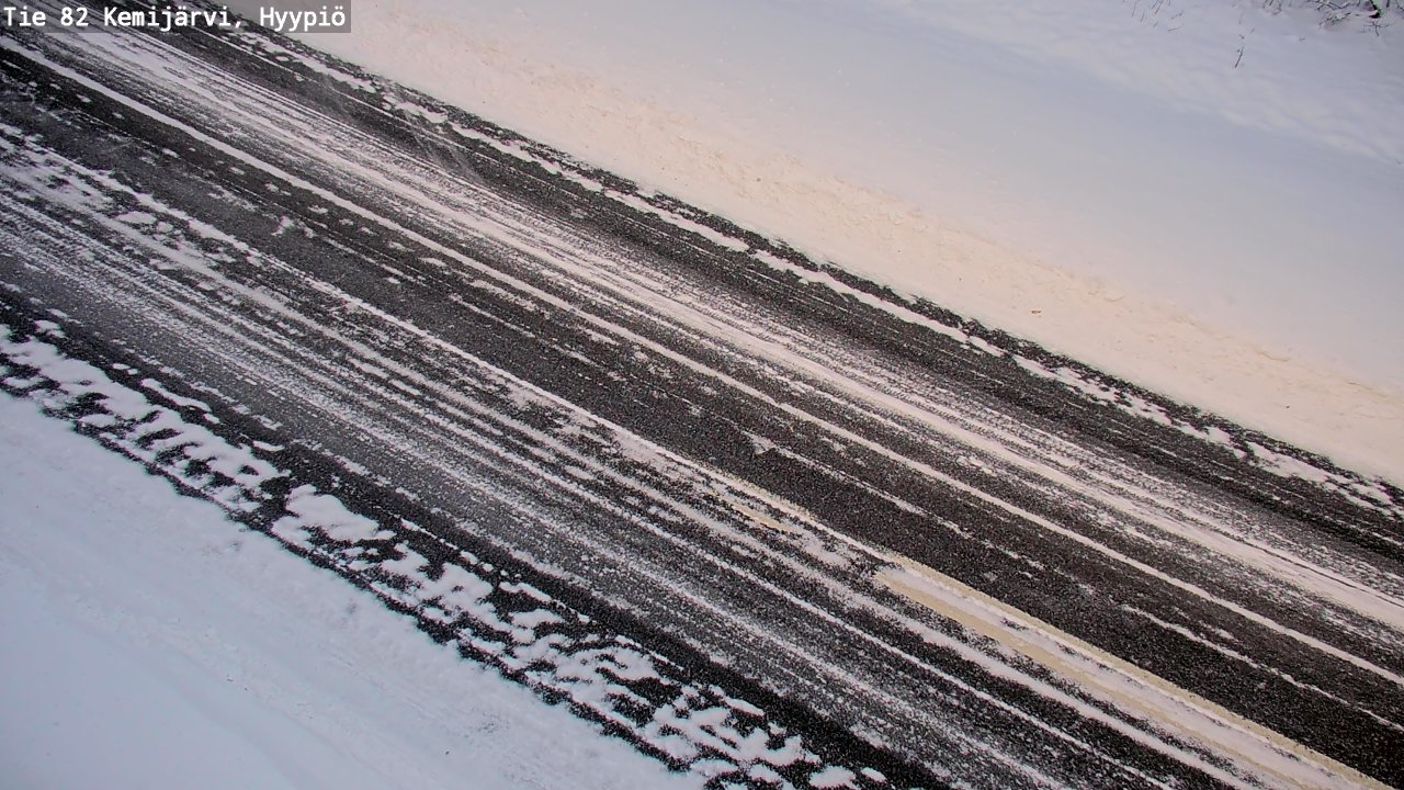 Weather Camera Image Väg 5 Kemi träsk, hyypiö, Kemijärvi, Lappi