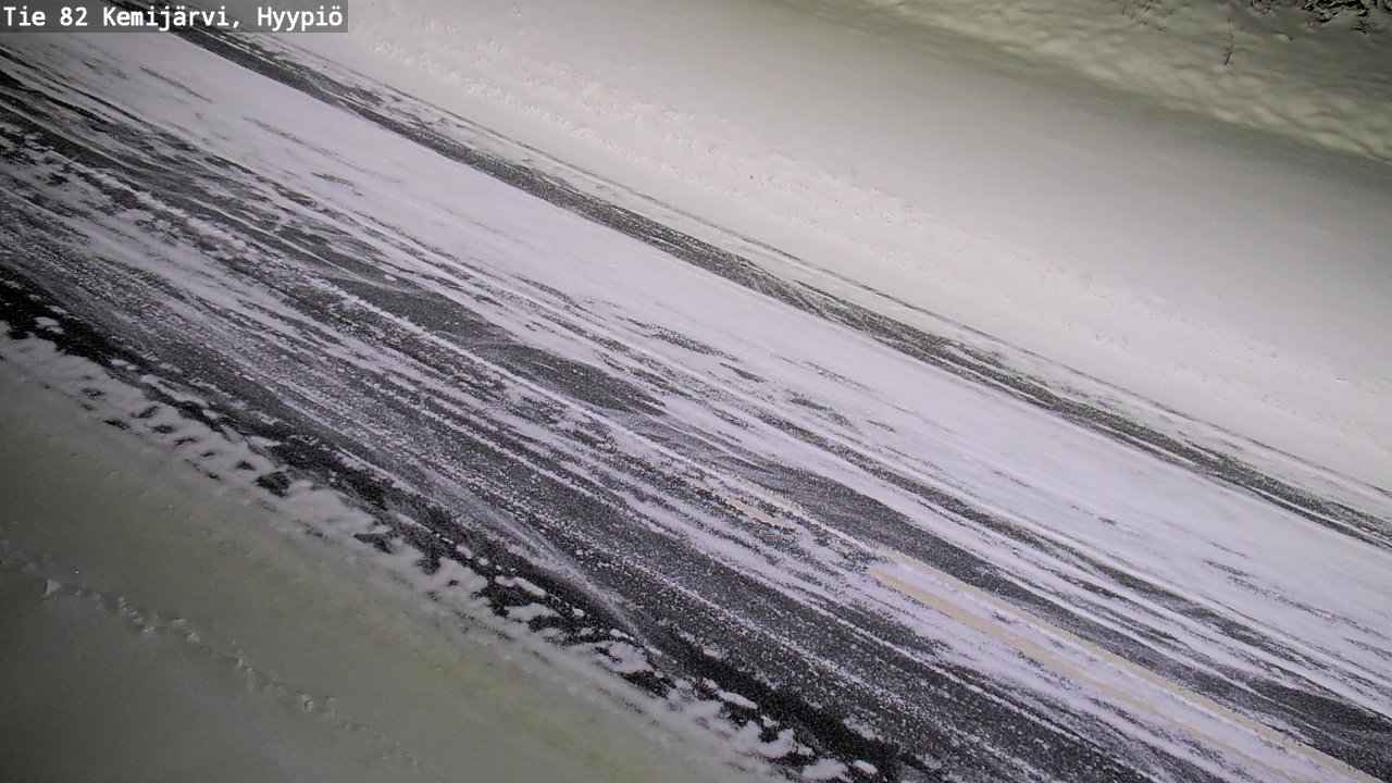 Weather Camera Image Väg 5 Kemi träsk, hyypiö, Kemijärvi, Lappi