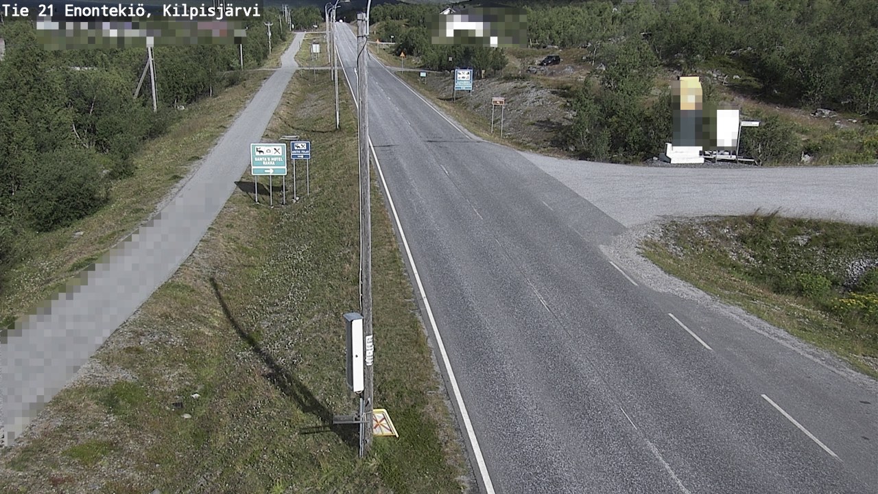 Weather Camera Image Road 21 Enontekiö, Kilpisjärvi, Enontekiö, Lappi