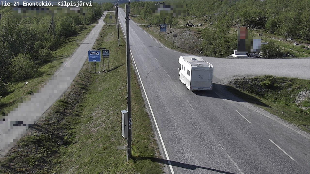 Weather Camera Image Road 21 Enontekiö, Kilpisjärvi, Enontekiö, Lappi