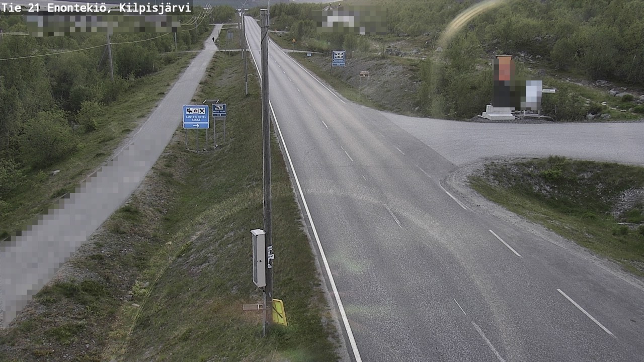 Weather Camera Image Road 21 Enontekiö, Kilpisjärvi, Enontekiö, Lappi