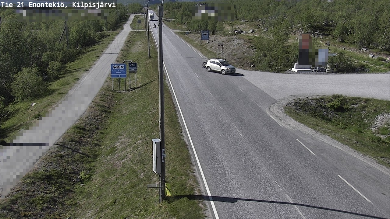 Weather Camera Image Road 21 Enontekiö, Kilpisjärvi, Enontekiö, Lappi