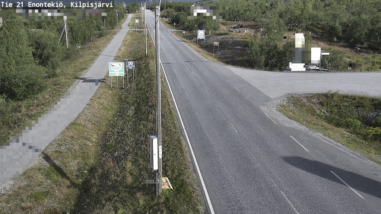 Weather Camera Image Road 21 Enontekiö, Kilpisjärvi, Enontekiö, Lappi