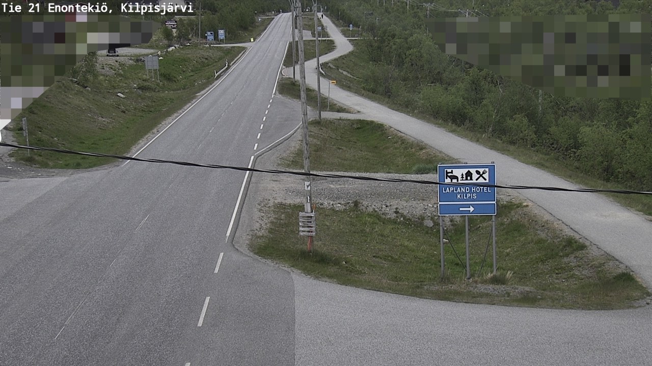 Weather Camera Image Road 21 Enontekiö, Kilpisjärvi, Enontekiö, Lappi