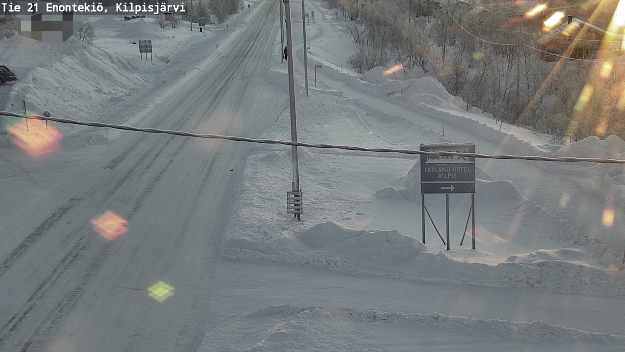 Weather Camera Image Road 21 Enontekiö, Kilpisjärvi, Enontekiö, Lappi