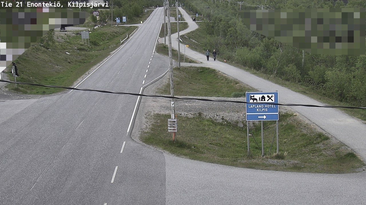 Weather Camera Image Väg 21 Enontekis, Kilpisjärv, Enontekiö, Lappi