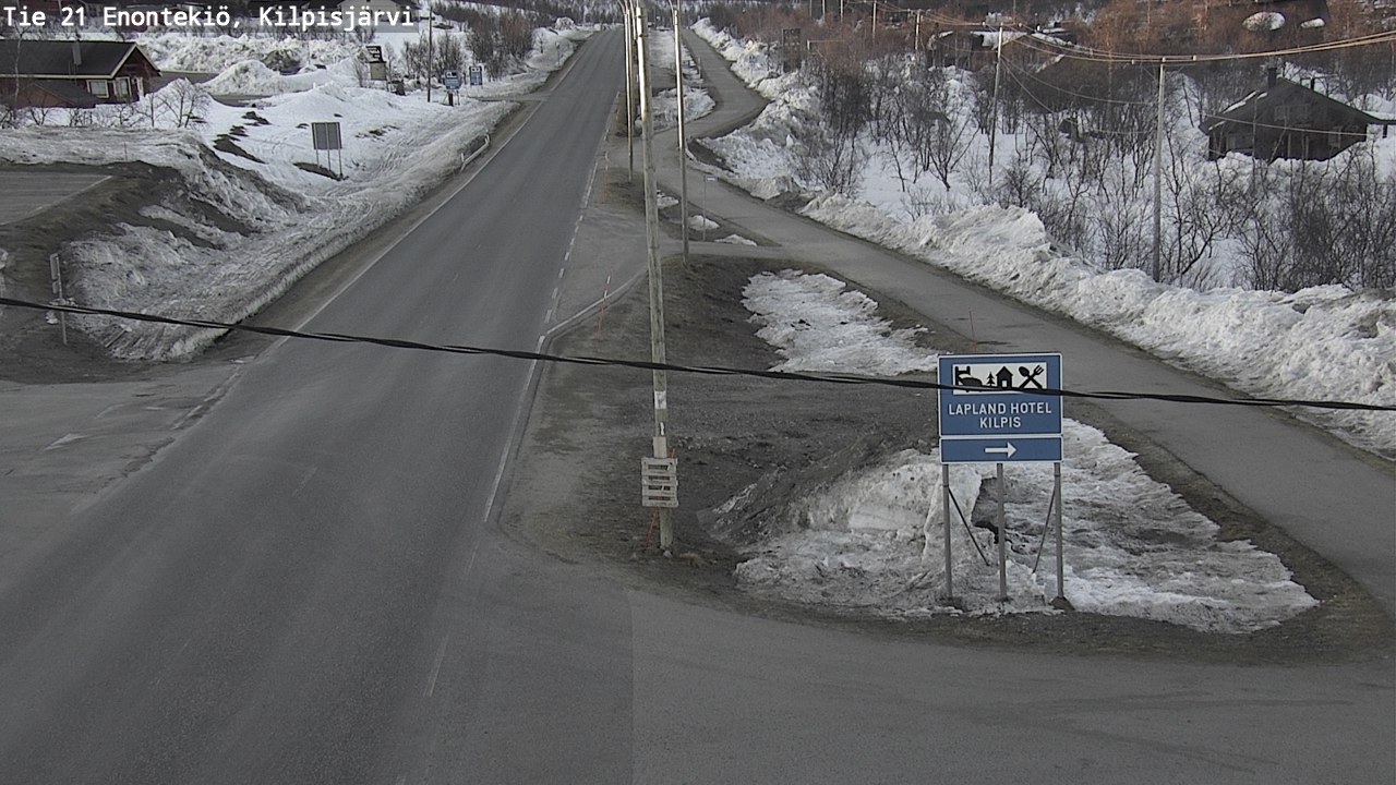 Weather Camera Image Road 21 Enontekiö, Kilpisjärvi, Enontekiö, Lappi