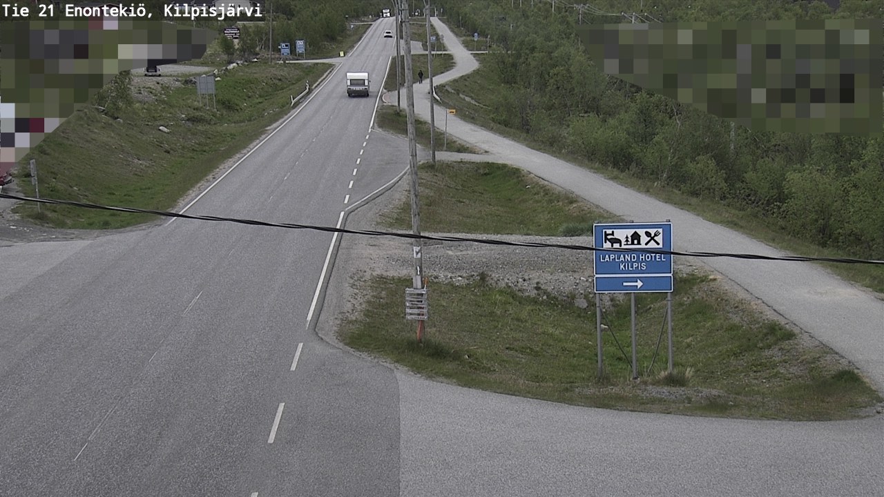 Weather Camera Image Väg 21 Enontekis, Kilpisjärv, Enontekiö, Lappi