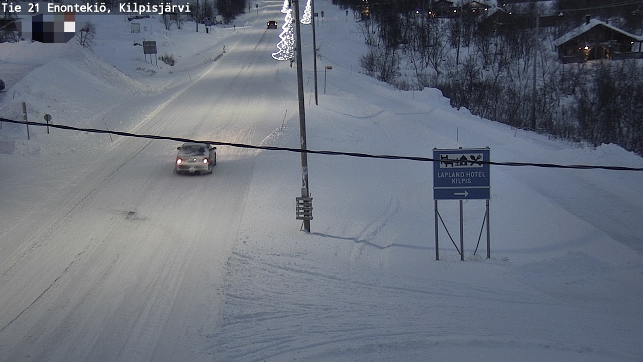 Weather Camera Image Road 21 Enontekiö, Kilpisjärvi, Enontekiö, Lappi