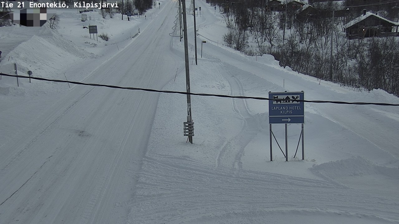 Weather Camera Image Road 21 Enontekiö, Kilpisjärvi, Enontekiö, Lappi
