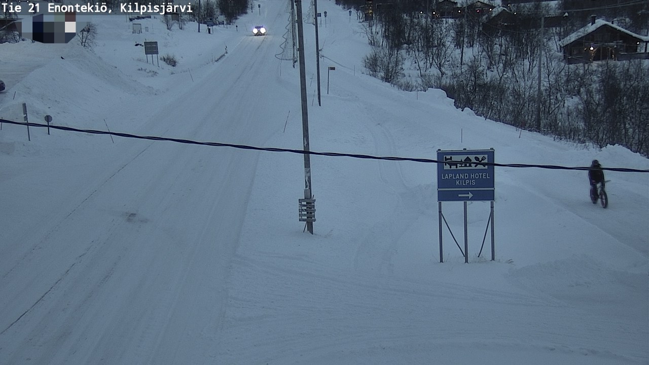 Weather Camera Image Road 21 Enontekiö, Kilpisjärvi, Enontekiö, Lappi