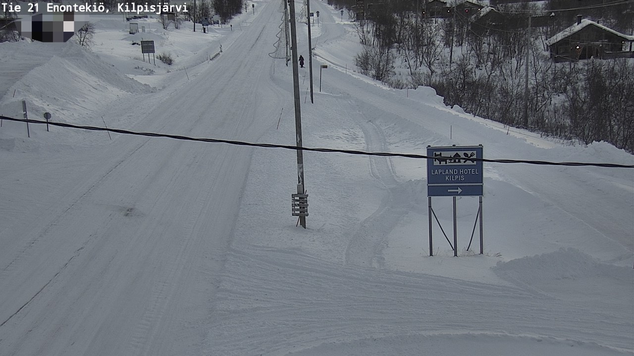 Weather Camera Image Road 21 Enontekiö, Kilpisjärvi, Enontekiö, Lappi