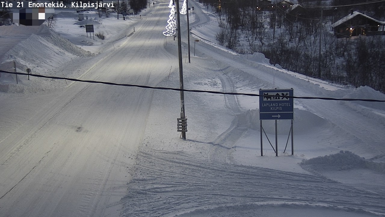 Weather Camera Image Road 21 Enontekiö, Kilpisjärvi, Enontekiö, Lappi