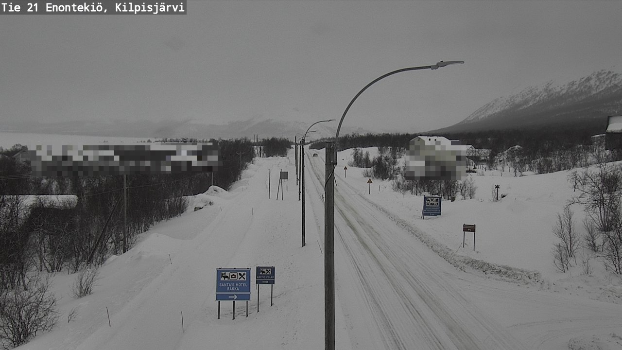 Weather Camera Image Väg 21 Enontekis, Kilpisjärv, Enontekiö, Lappi