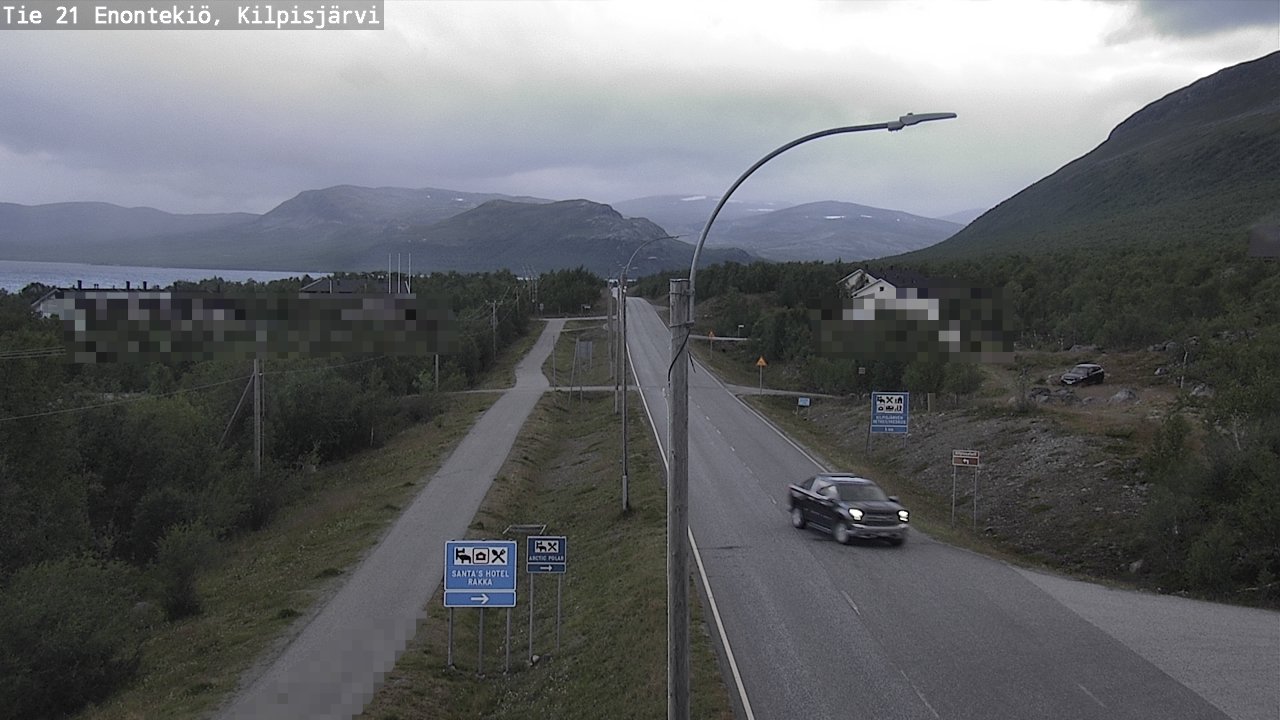 Weather Camera Image Väg 21 Enontekis, Kilpisjärv, Enontekiö, Lappi