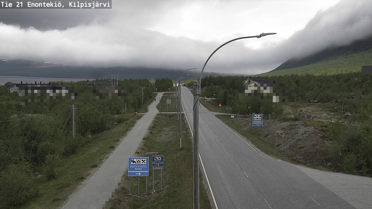 Weather Camera Image Väg 21 Enontekis, Kilpisjärv, Enontekiö, Lappi