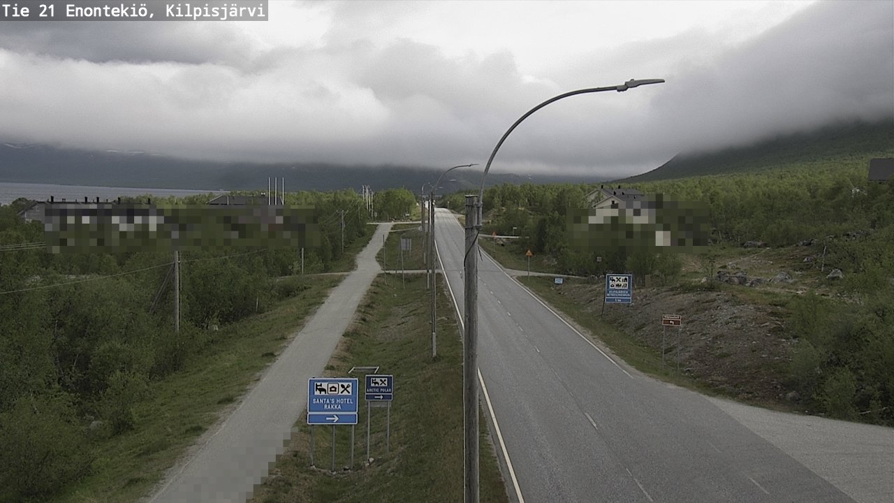 Weather Camera Image Road 21 Enontekiö, Kilpisjärvi, Enontekiö, Lappi