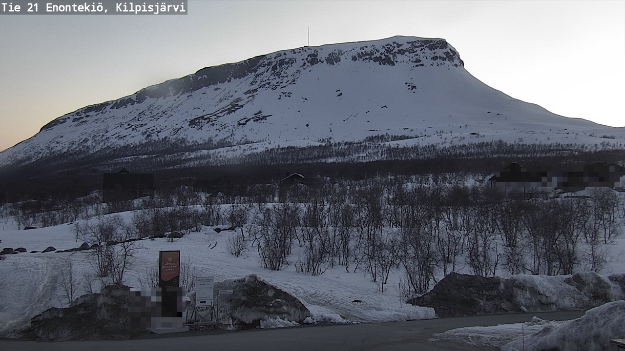 Weather Camera Image Road 21 Enontekiö, Kilpisjärvi, Enontekiö, Lappi