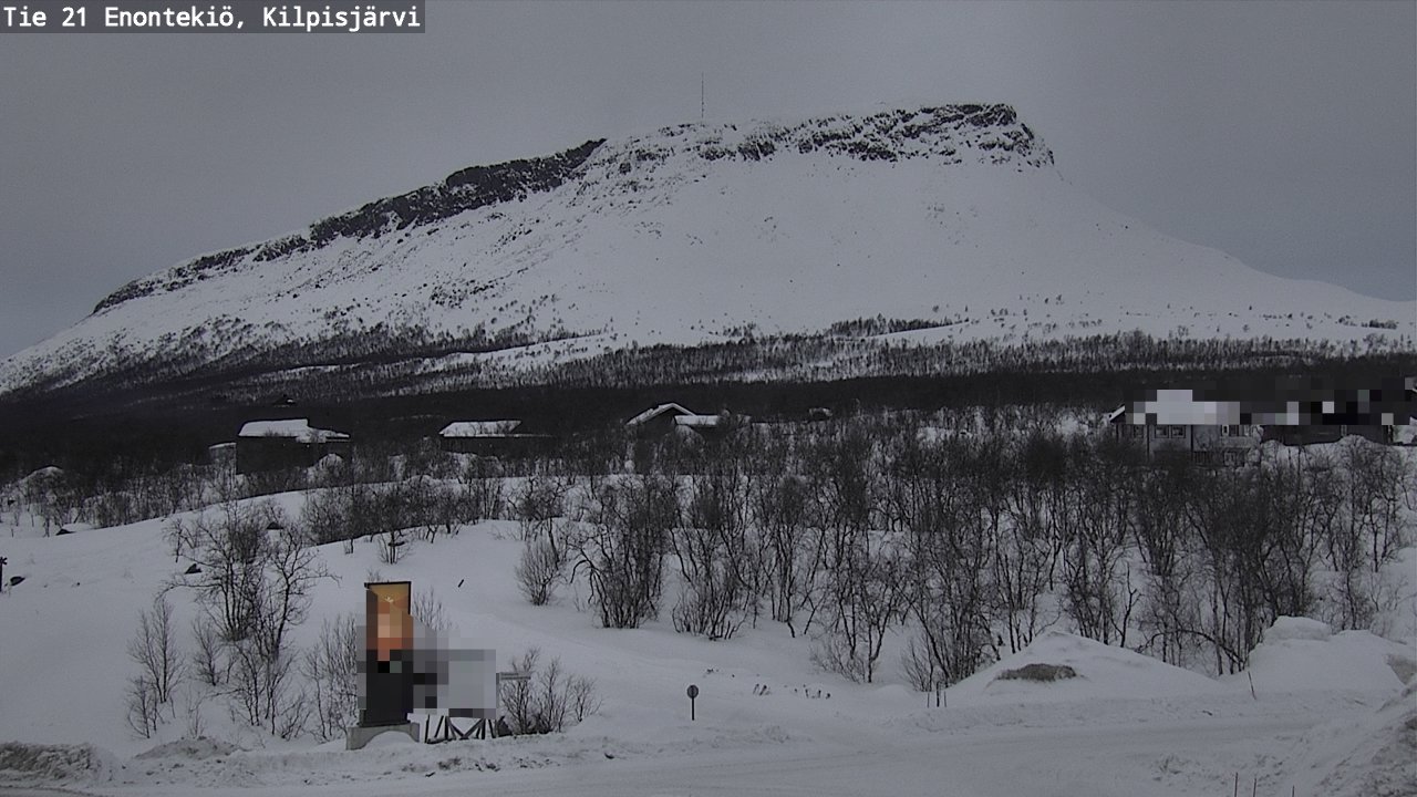 Weather Camera Image Väg 21 Enontekis, Kilpisjärv, Enontekiö, Lappi