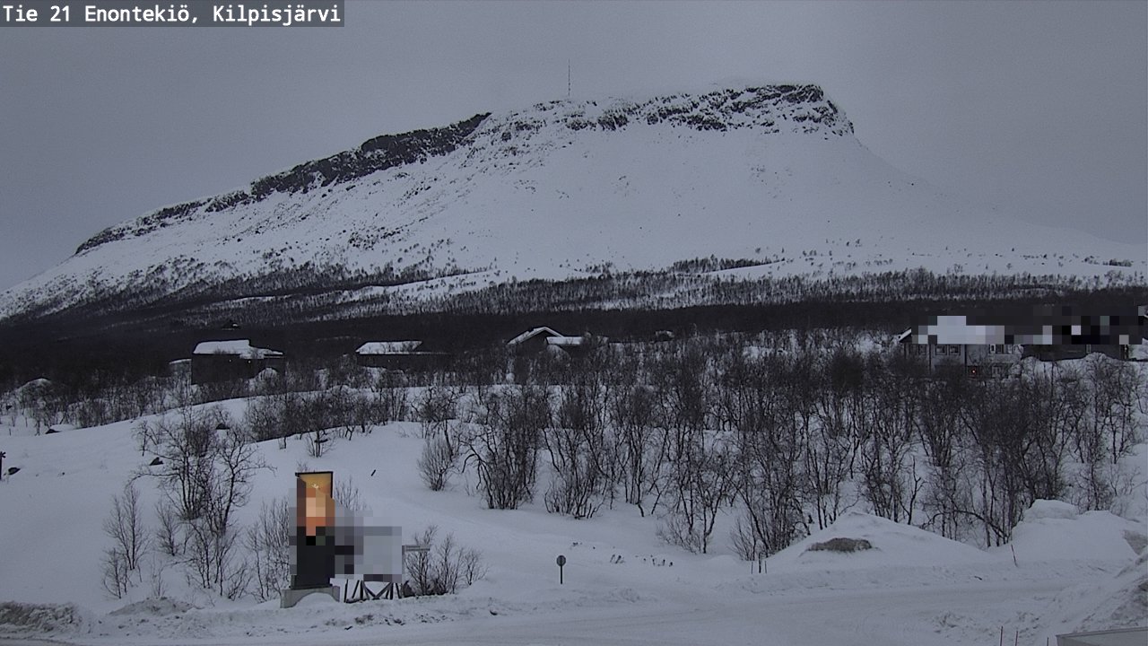 Weather Camera Image Väg 21 Enontekis, Kilpisjärv, Enontekiö, Lappi