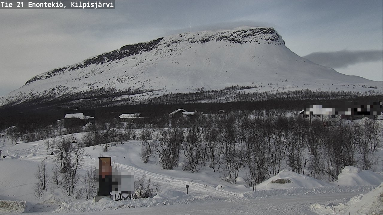 Weather Camera Image Väg 21 Enontekis, Kilpisjärv, Enontekiö, Lappi