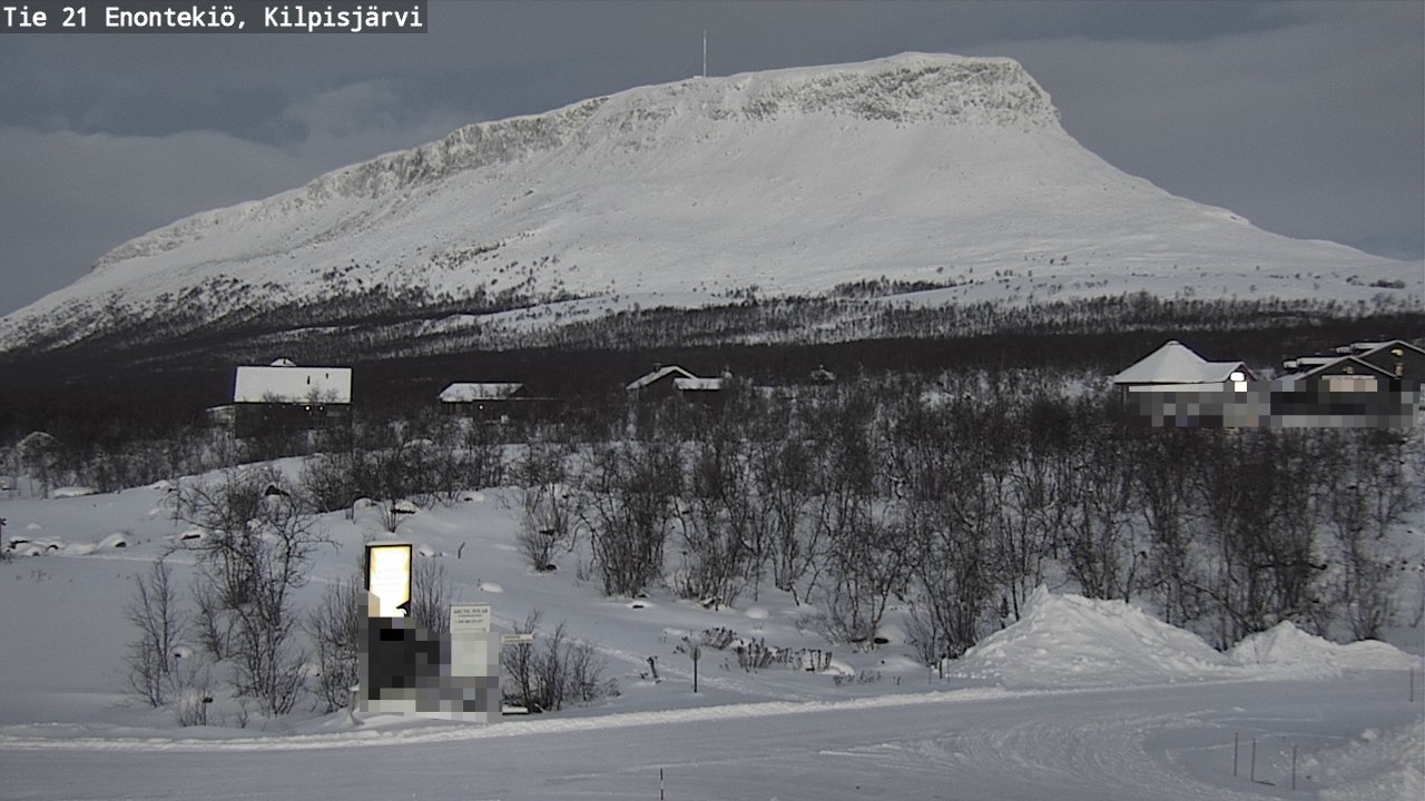 Weather Camera Image Väg 21 Enontekis, Kilpisjärv, Enontekiö, Lappi