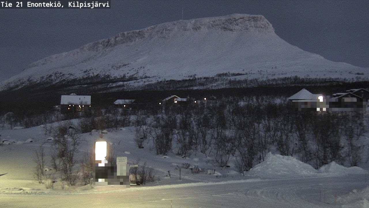 Weather Camera Image Väg 21 Enontekis, Kilpisjärv, Enontekiö, Lappi