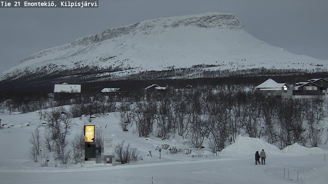 Weather Camera Image Väg 21 Enontekis, Kilpisjärv, Enontekiö, Lappi