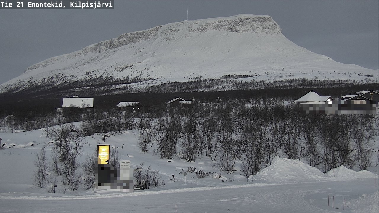Weather Camera Image Väg 21 Enontekis, Kilpisjärv, Enontekiö, Lappi