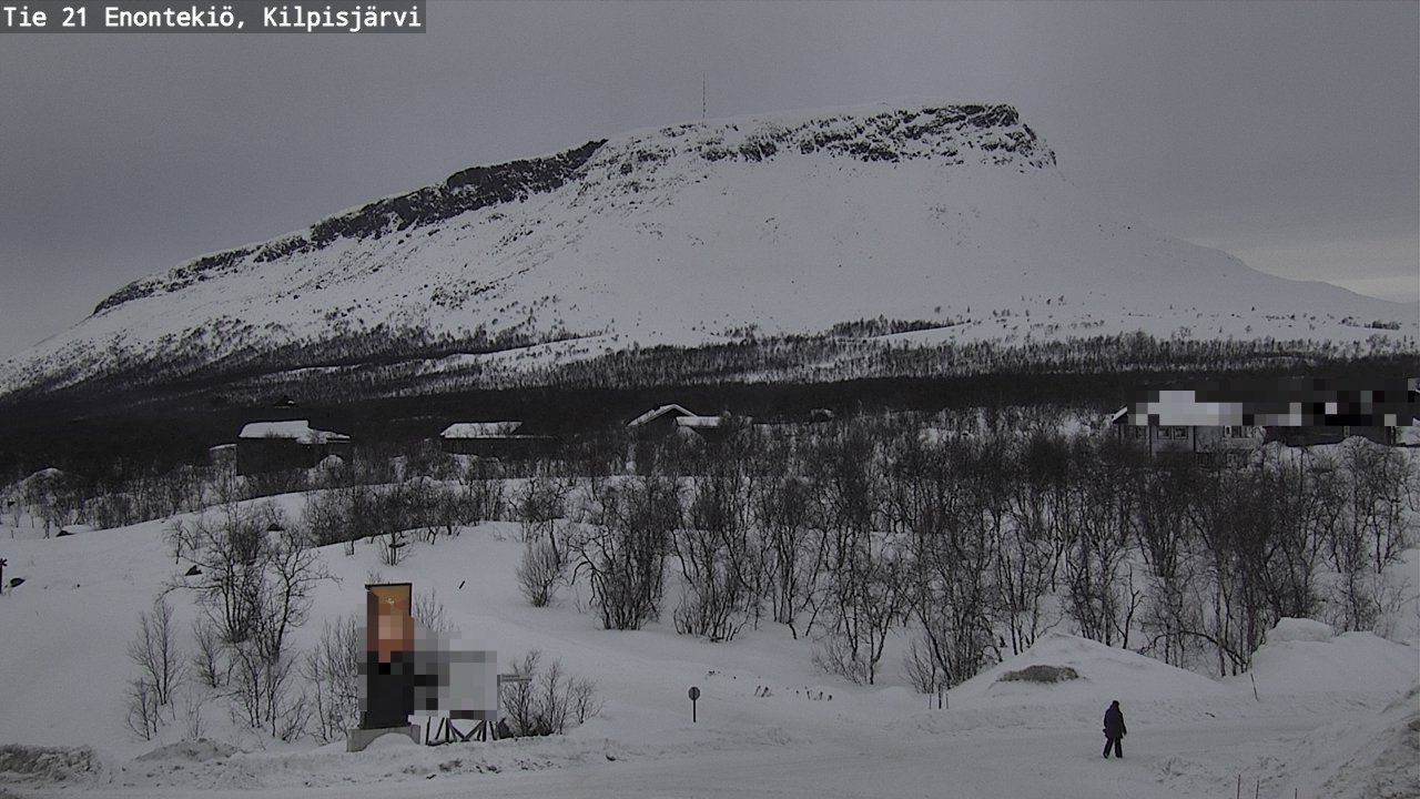 Weather Camera Image Väg 21 Enontekis, Kilpisjärv, Enontekiö, Lappi