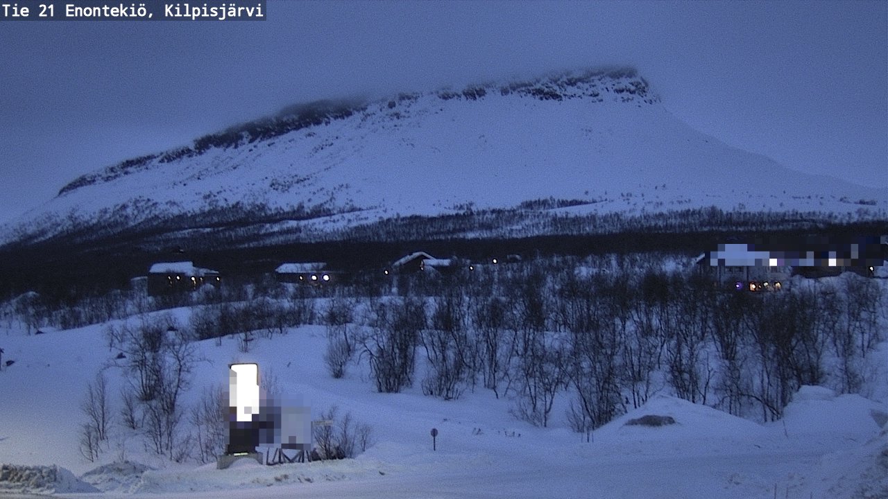 Weather Camera Image Väg 21 Enontekis, Kilpisjärv, Enontekiö, Lappi