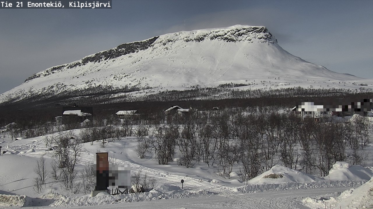 Weather Camera Image Väg 21 Enontekis, Kilpisjärv, Enontekiö, Lappi