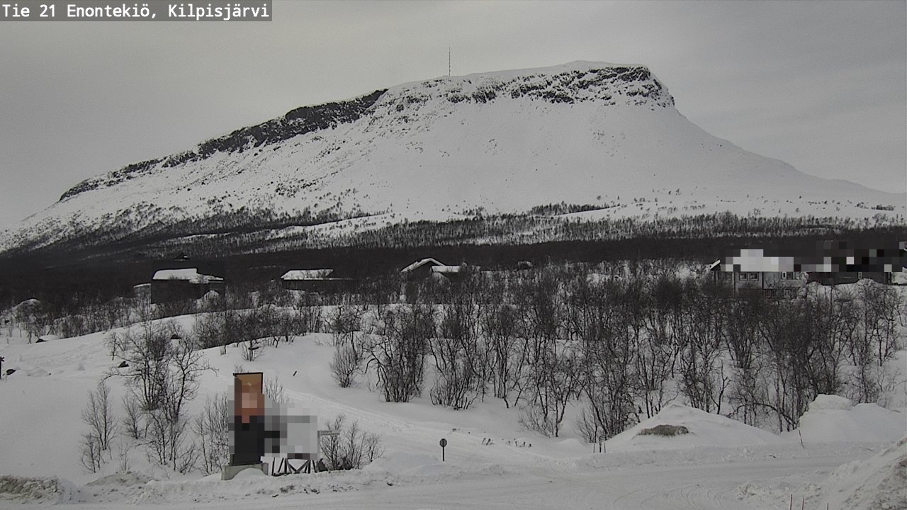 Weather Camera Image Väg 21 Enontekis, Kilpisjärv, Enontekiö, Lappi