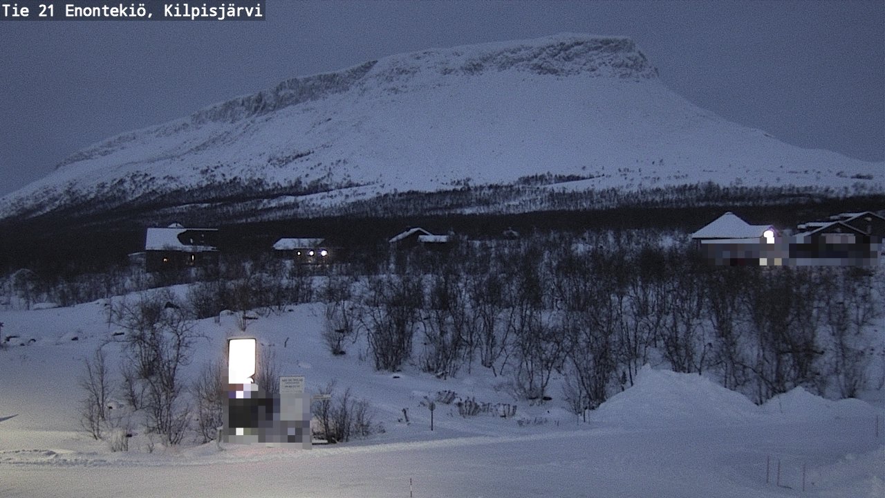 Weather Camera Image Väg 21 Enontekis, Kilpisjärv, Enontekiö, Lappi