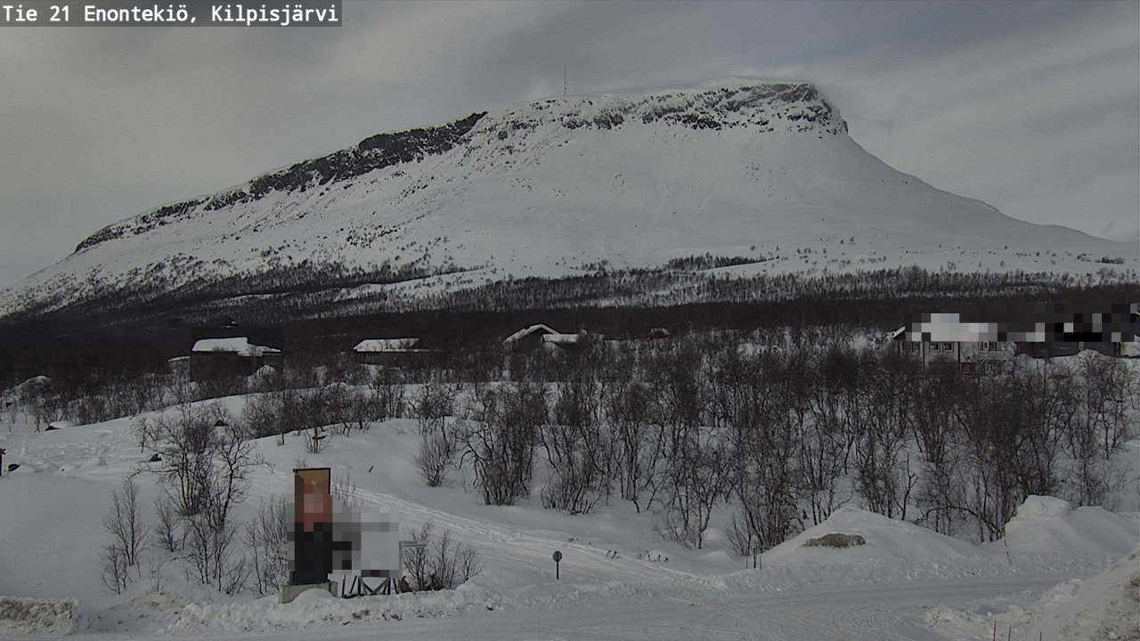 Weather Camera Image Väg 21 Enontekis, Kilpisjärv, Enontekiö, Lappi