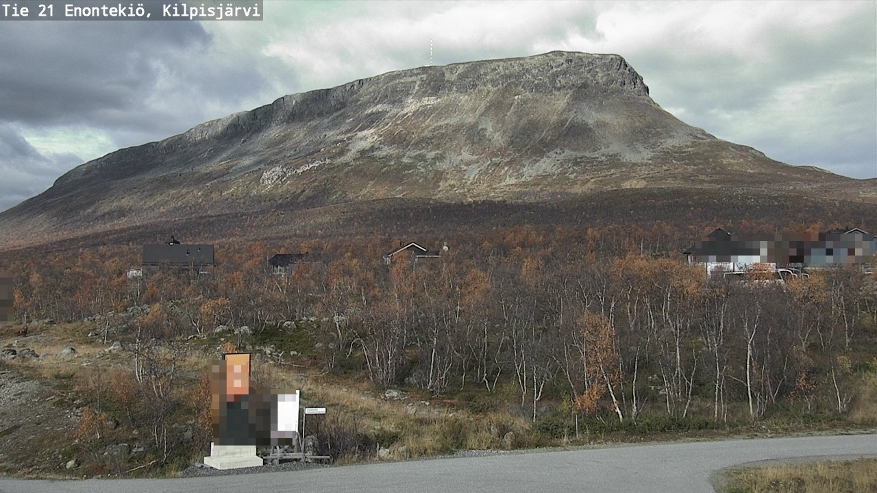 Weather Camera Image Väg 21 Enontekis, Kilpisjärv, Enontekiö, Lappi