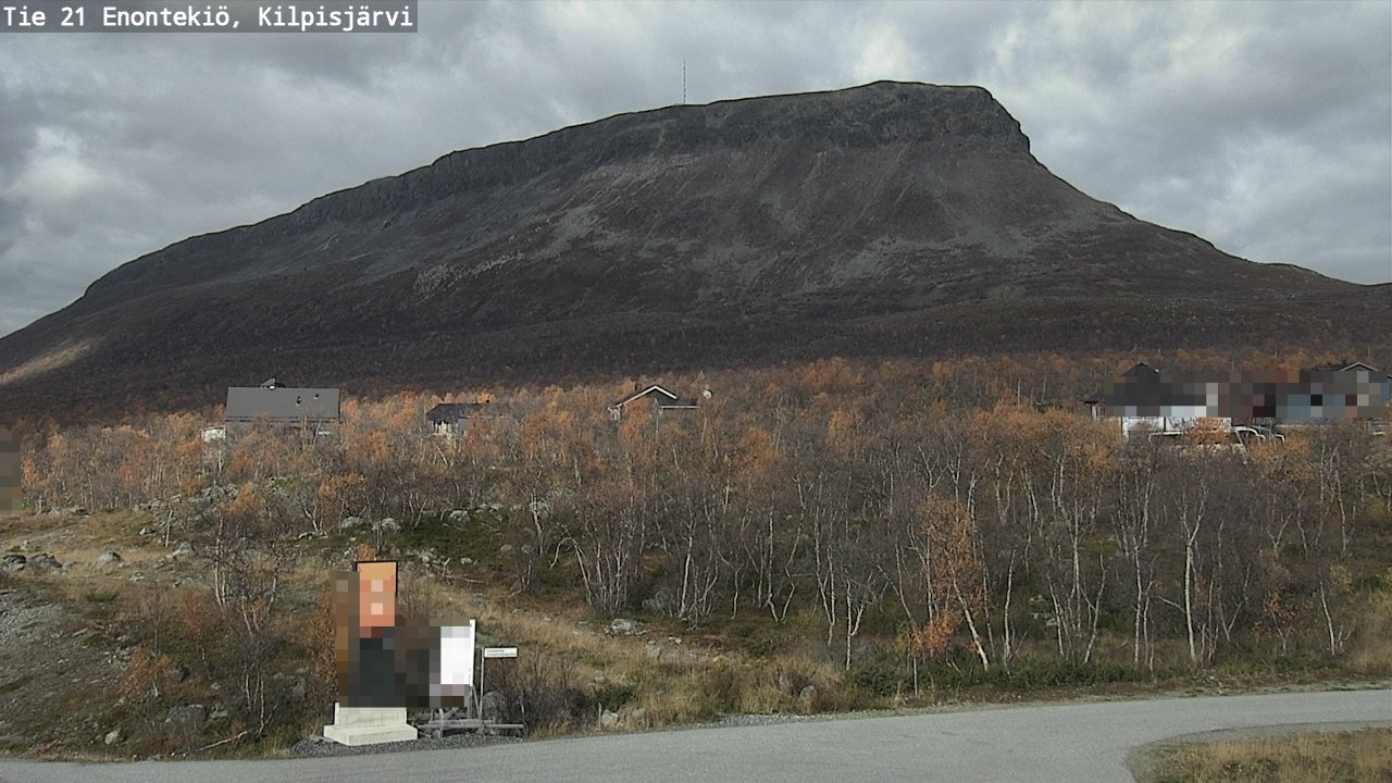Weather Camera Image Väg 21 Enontekis, Kilpisjärv, Enontekiö, Lappi