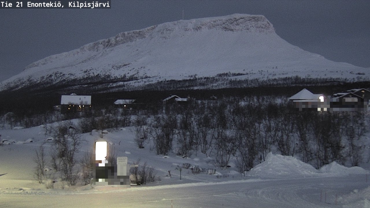 Weather Camera Image Väg 21 Enontekis, Kilpisjärv, Enontekiö, Lappi