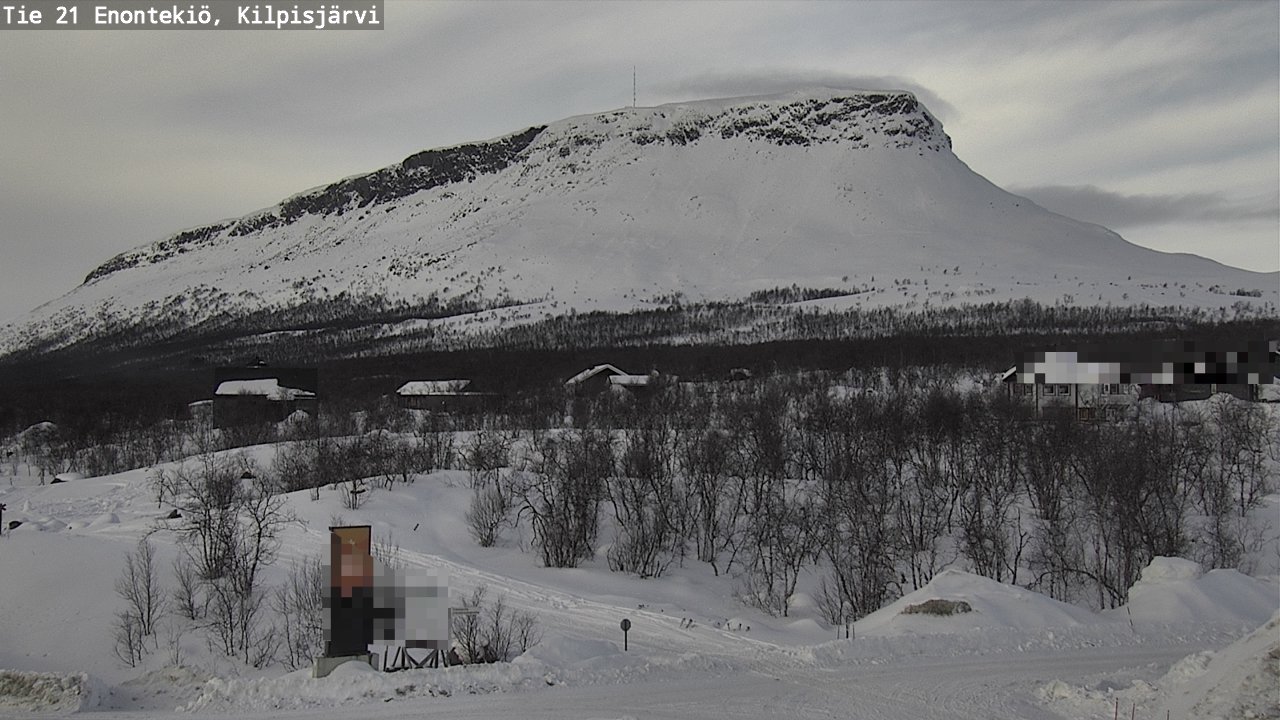 Weather Camera Image Väg 21 Enontekis, Kilpisjärv, Enontekiö, Lappi