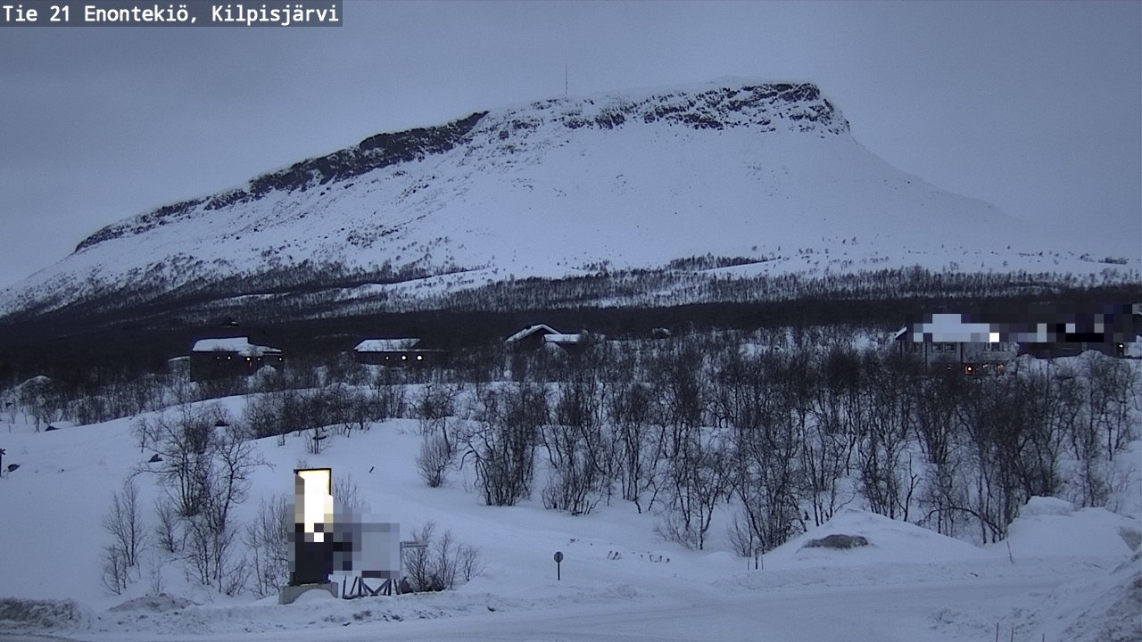 Weather Camera Image Väg 21 Enontekis, Kilpisjärv, Enontekiö, Lappi