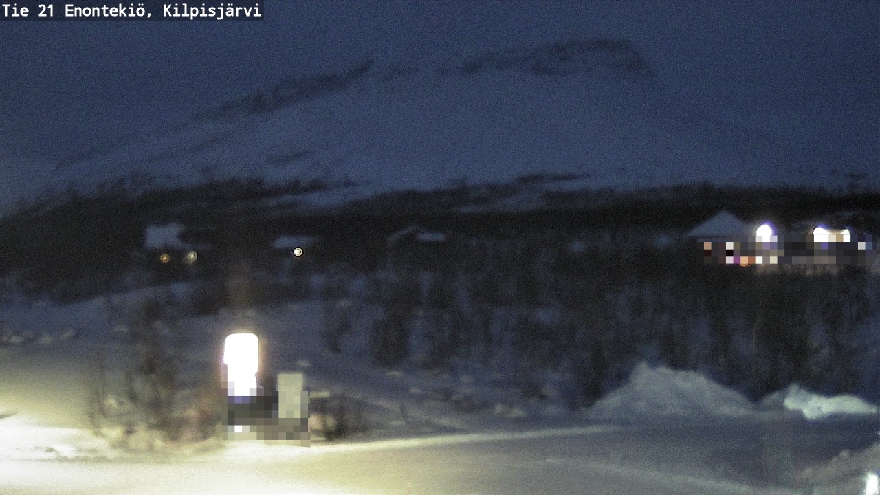 Weather Camera Image Väg 21 Enontekis, Kilpisjärv, Enontekiö, Lappi