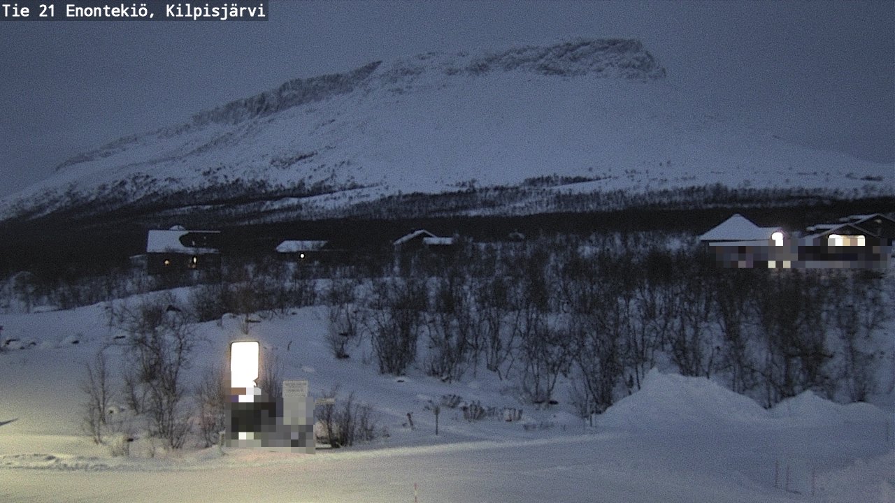 Weather Camera Image Väg 21 Enontekis, Kilpisjärv, Enontekiö, Lappi