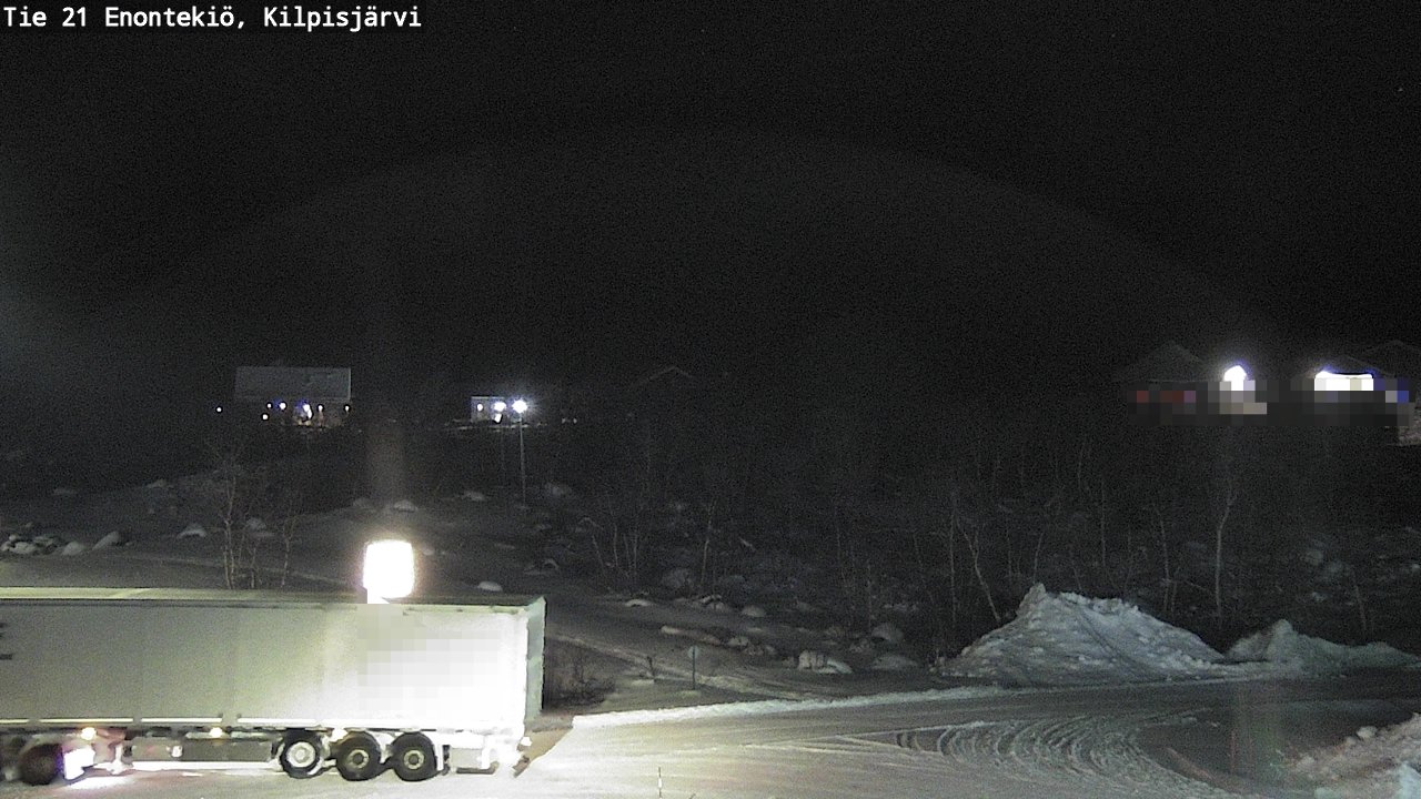 Weather Camera Image Väg 21 Enontekis, Kilpisjärv, Enontekiö, Lappi