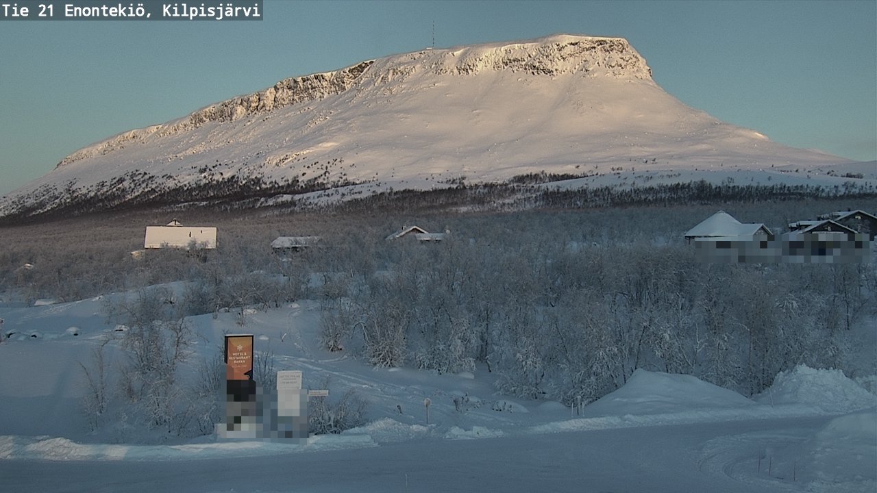 Weather Camera Image Road 21 Enontekiö, Kilpisjärvi, Enontekiö, Lappi