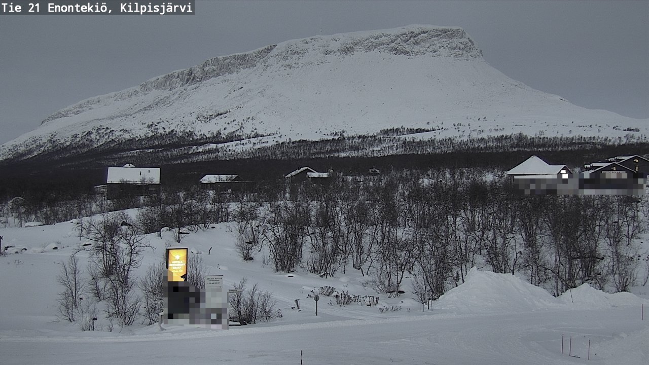 Weather Camera Image Väg 21 Enontekis, Kilpisjärv, Enontekiö, Lappi