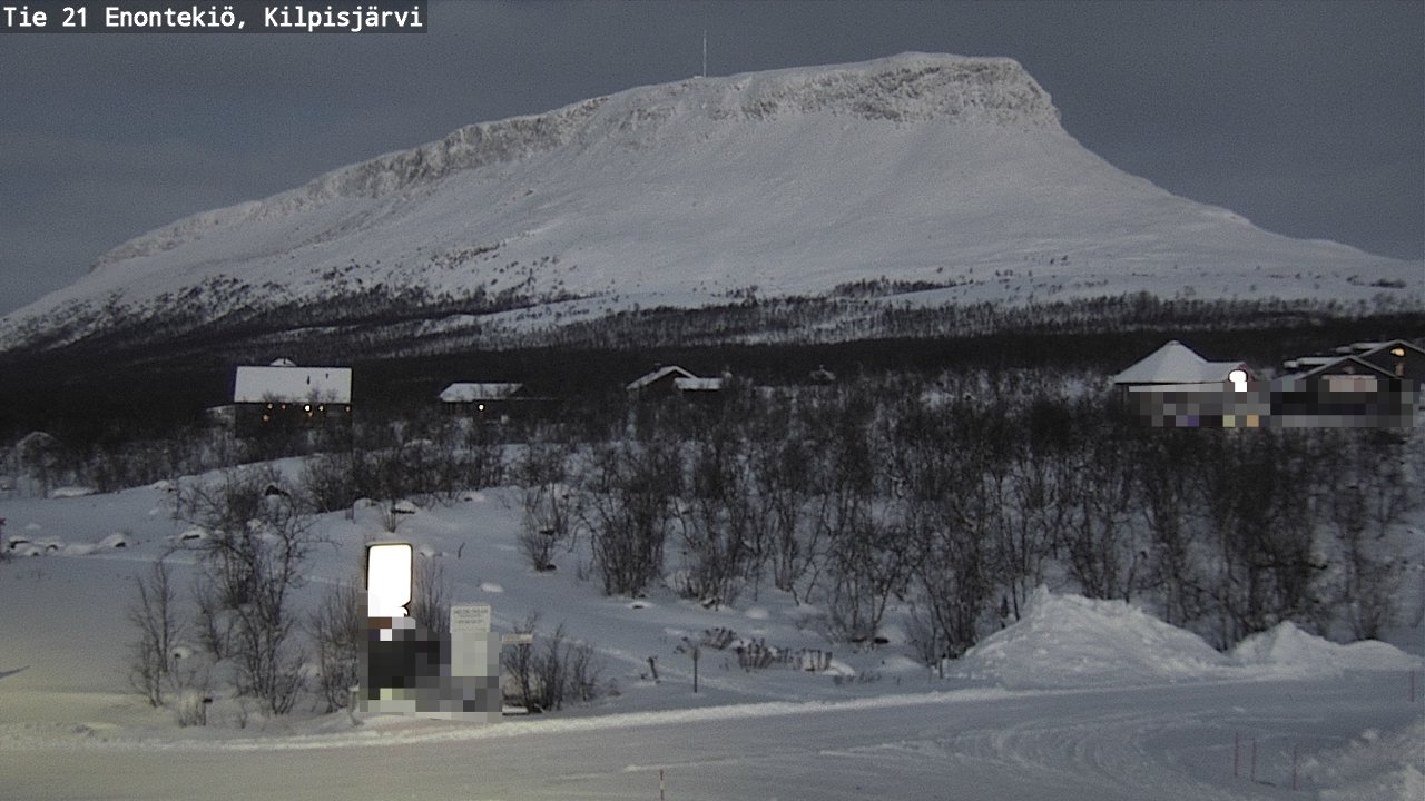 Weather Camera Image Väg 21 Enontekis, Kilpisjärv, Enontekiö, Lappi