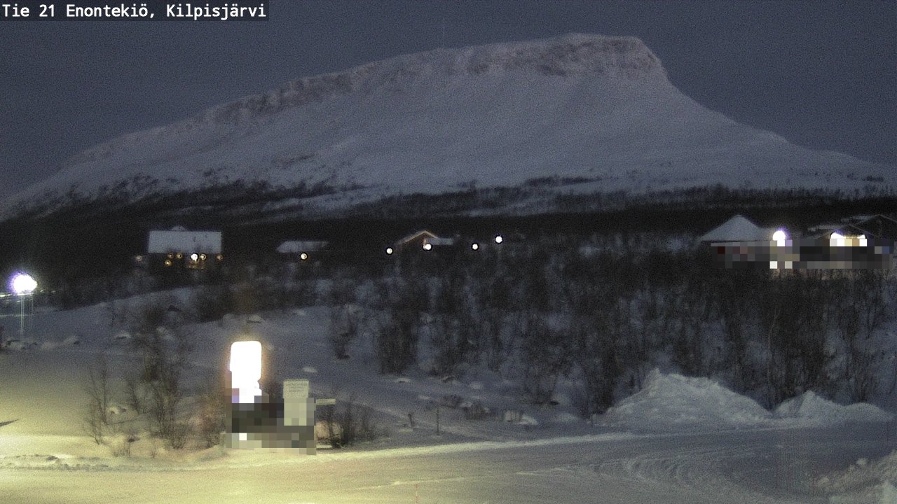 Weather Camera Image Väg 21 Enontekis, Kilpisjärv, Enontekiö, Lappi